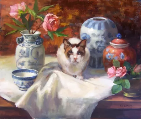 Original Fine Art artwork at Austin Art & Frame featuring Larson Leo and the Porcelain l